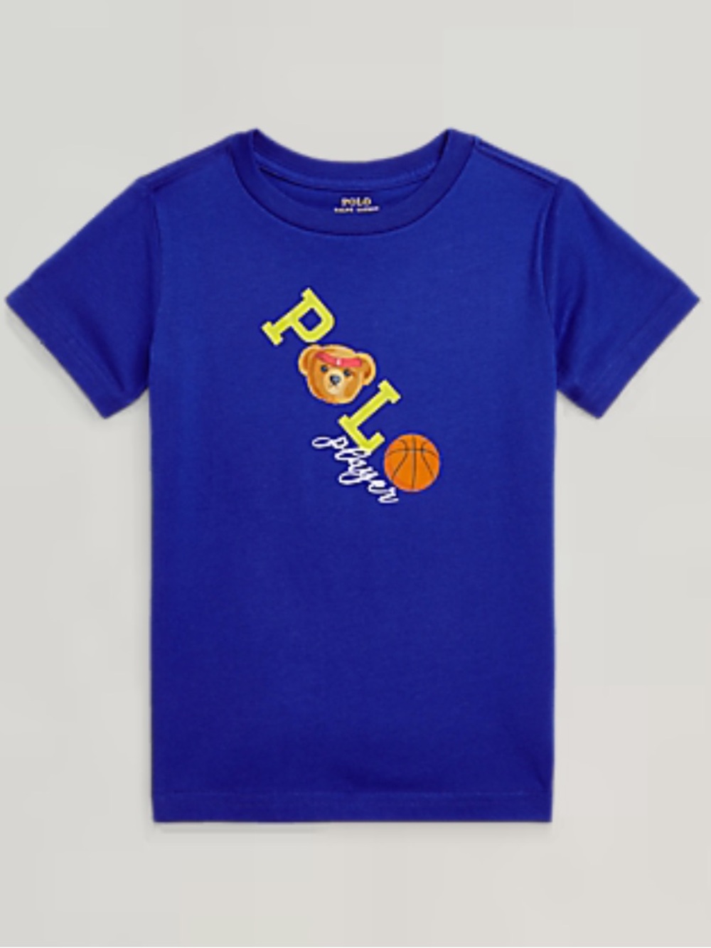 Polo by Ralph Lauren Royal Blue Polo Bear & Basketball Graphic Tee
